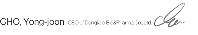 CHO, Yong-joon CEO of Dongkoo Bio&Pharma Co.,Ltd