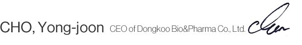 CHO, Yong-joon CEO of Dongkoo Bio&Pharma Co., Ltd.
